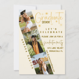 Convite para Graduação Elegante Moderno para Calig