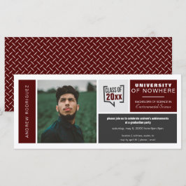 Convite para Graduação em Largura de Fotos e Caixa