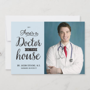 Convite para graduação médica em casa