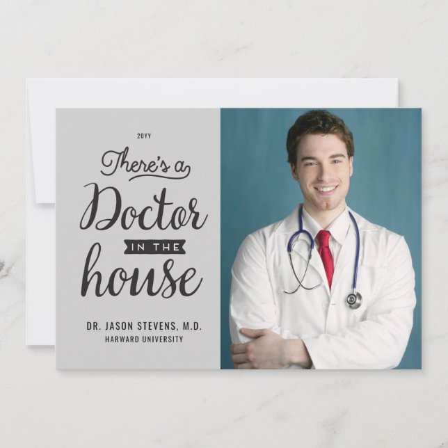 Convite para graduação médica em casa (Frente)