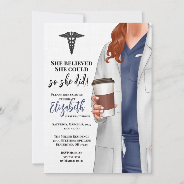 Convite para Graduação na Faculdade de Medicina de (Frente)