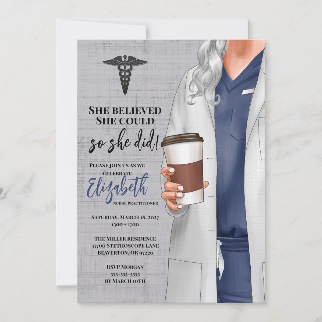 Convite para Graduação na Faculdade de Medicina de (Frente)