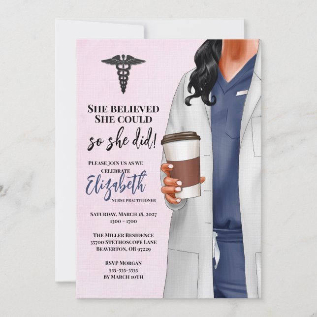 Convite para Graduação na Faculdade de Medicina de (Frente)