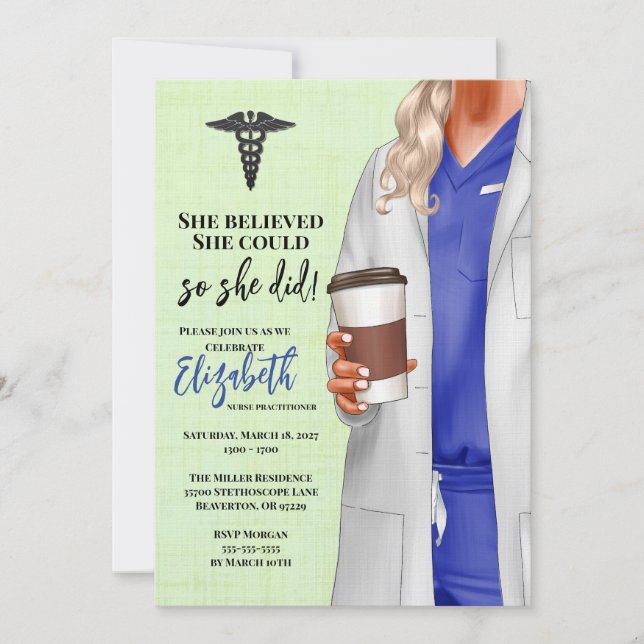 Convite para Graduação na Faculdade de Medicina de (Frente)