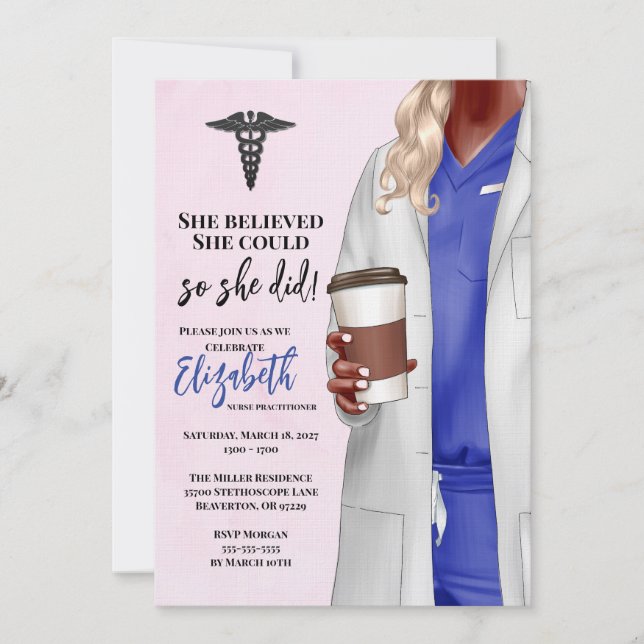 Convite para Graduação na Faculdade de Medicina de (Frente)