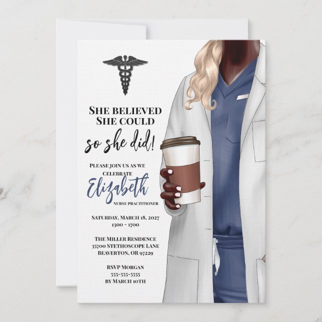 Convite para Graduação na Faculdade de Medicina de (Frente)