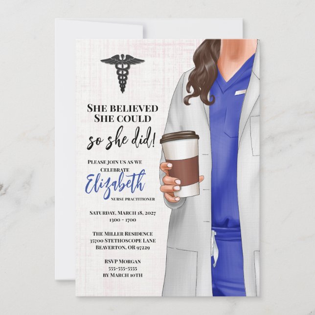 Convite para Graduação na Faculdade de Medicina de (Frente)