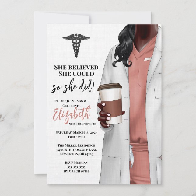 Convite para Graduação na Faculdade de Medicina de (Frente)