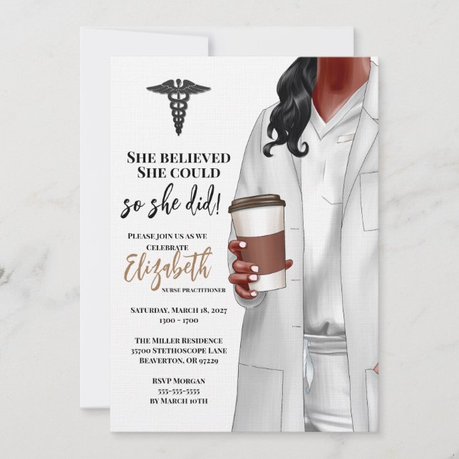 Convite para Graduação na Faculdade de Medicina de (Frente)