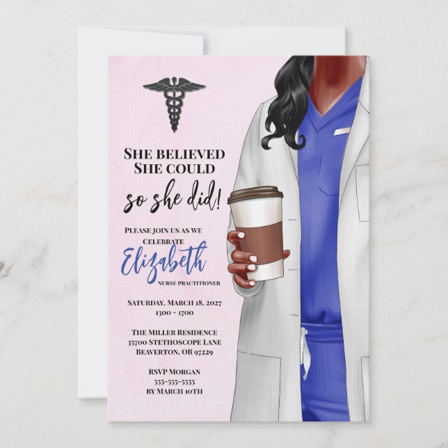 Convite para Graduação na Faculdade de Medicina de (Frente)