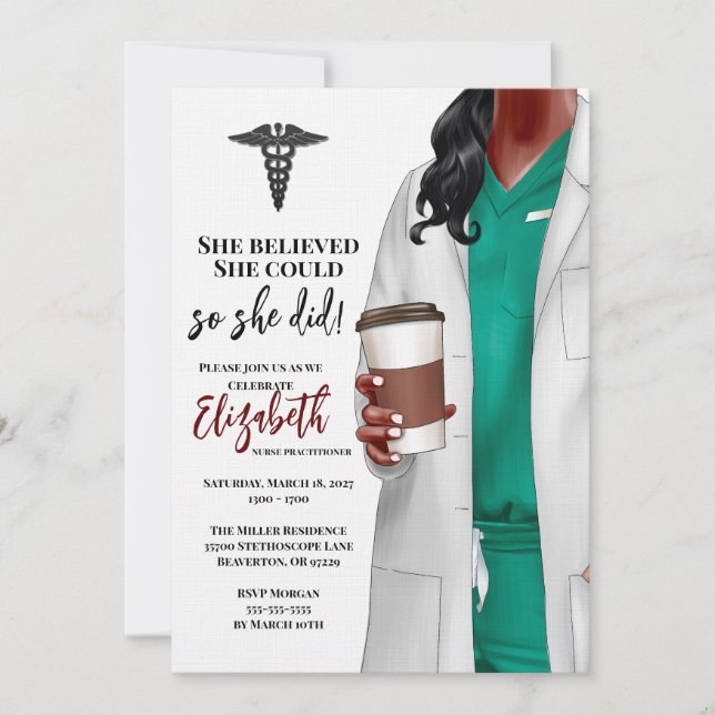 Convite para Graduação na Faculdade de Medicina de (Frente)