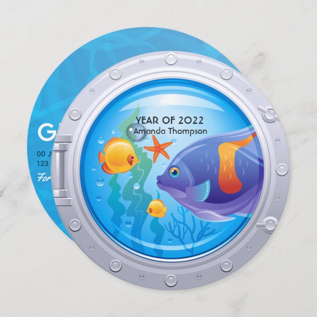 Convite para Graduação Náutica (Frente/Verso)