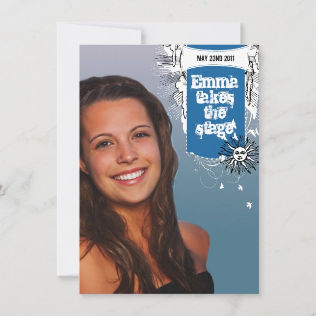 Convite para Graduação no Teatro Musical (Frente)