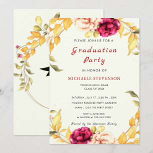 Convite Para Graduação Por Aquarela Design