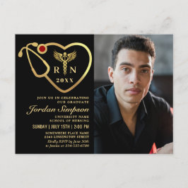 Convite para Graduação por Enfermagem com FOTO do 