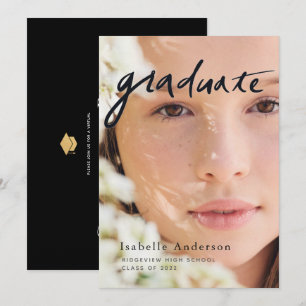 Convite para Graduação Virtual de Script de Foto