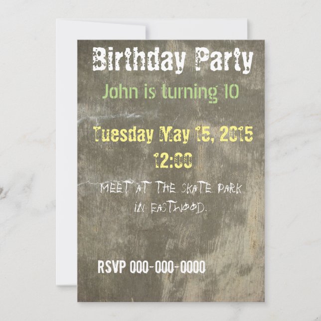 Convite para Grafite (Frente)