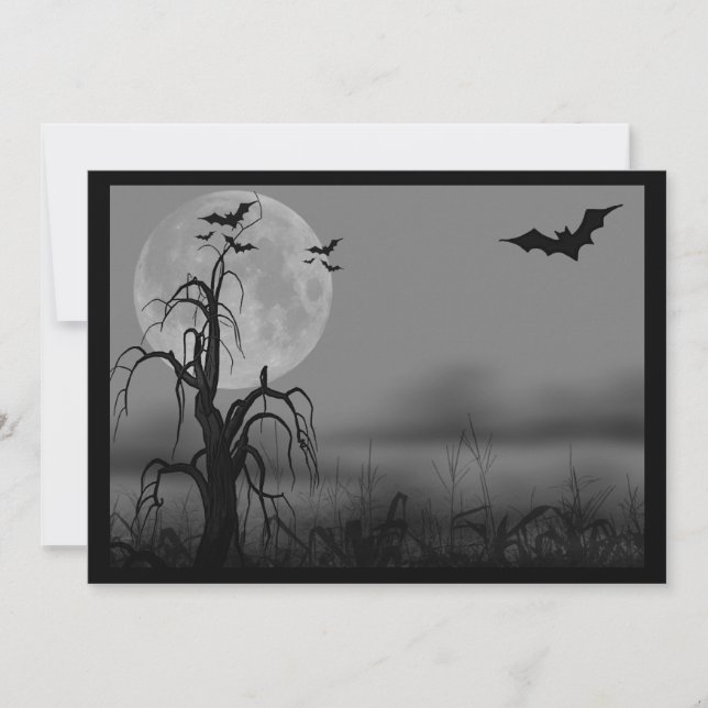 Convite para Halloween, Casamento, Sweet Sixteen (Frente)