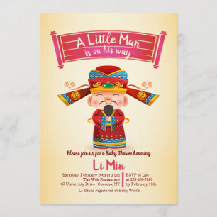 Convite para Homem Chinês