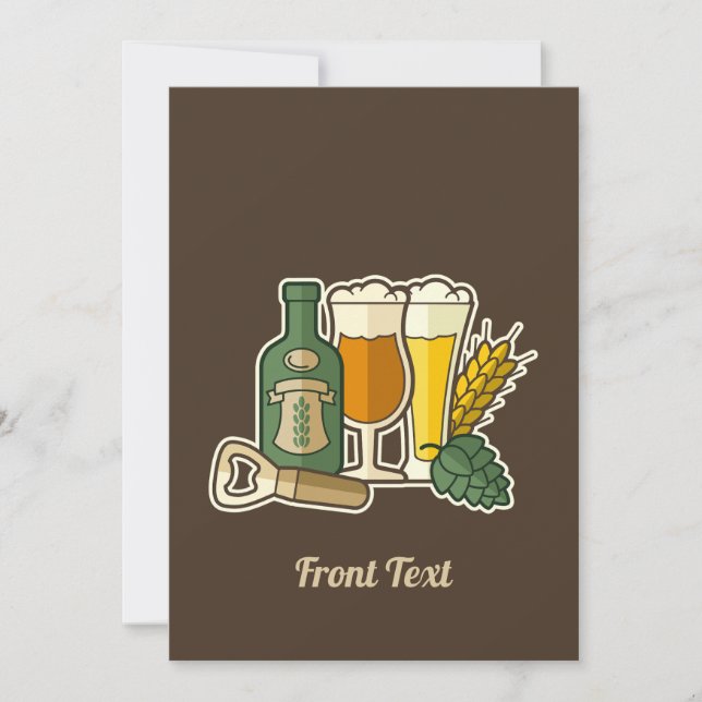 Convite para Ícones de Cerveja (Frente)