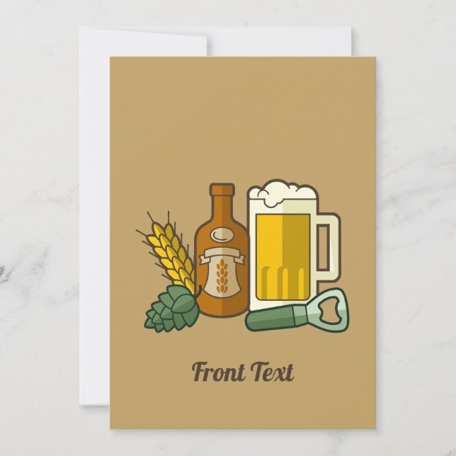 Convite para Ícones de Cerveja (Frente)