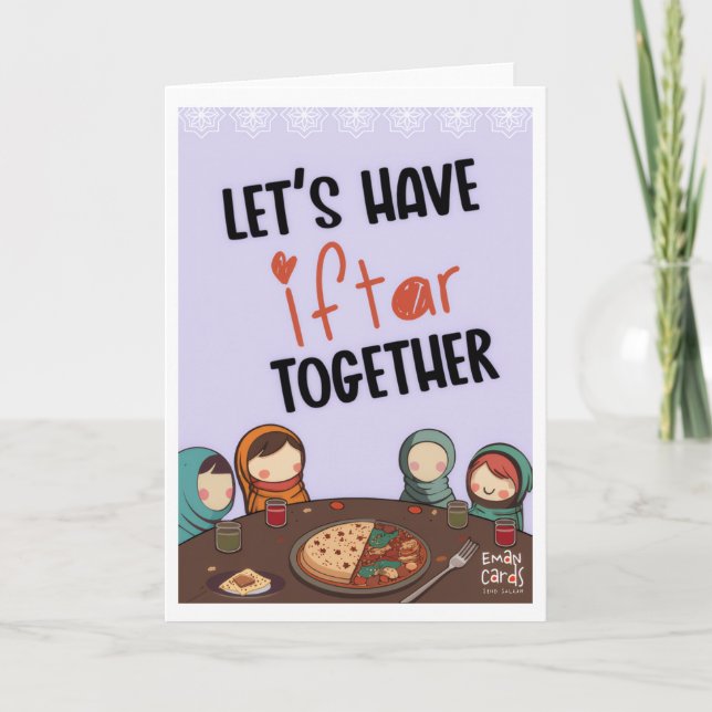 Convite para Iftar - Amigos (Frente)
