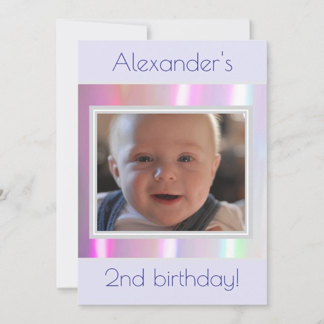 Convite para Imagem Neon Design de Cotton Candy (Frente)