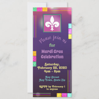 Convite para ingresso no Mardi Gras