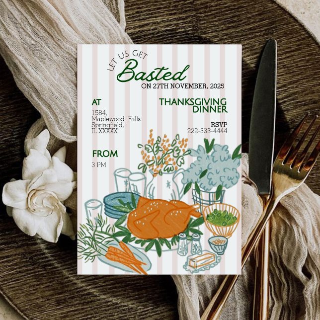 Convite para Jantar de Ação de Graças: Vamos nos E (Criador carregado)