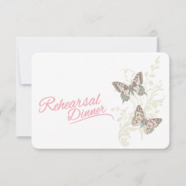 Convite para jantar de ensaio de casamento com bor