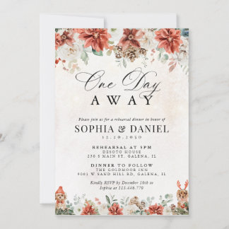 Convite para Jantar de Ensaio de Casamento de Inve