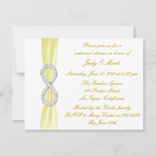 Convite para Jantar de Ensaio de Casamento Infinit