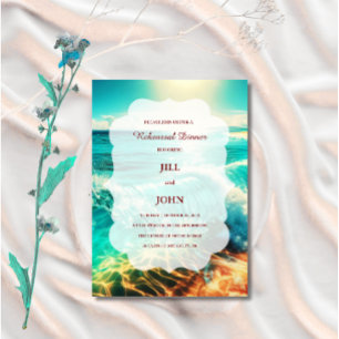Convite para Jantar de Ensaios Casamento Praia Oce