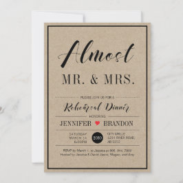 Convite para Jantar de Ensaios de Casamento Chic K