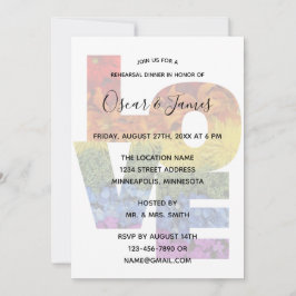 Convite para Jantar de Ensaios de Casamento de Mes
