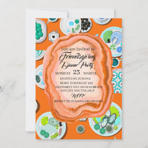 Convite para Jantar de Friendsgiving, Parte do Dia