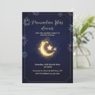 Convite para jantar de Iftar do Ramadan Kareem