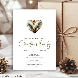 Convite para Jantar de Natal Botânico Terroso Boho