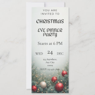 Convite para Jantar de Natal Digital na Véspera de