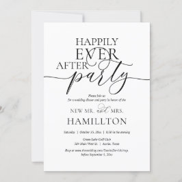 Convite para Jantar e Festa de Casamento Felizes p