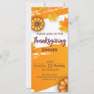 Convite para Jantas de Ação de Graças