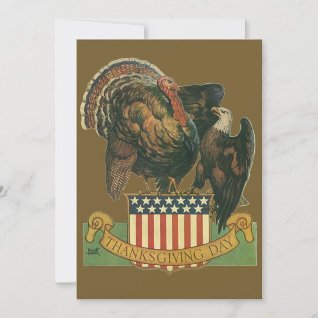 Convite para Jantas de Ação de Graças (Frente)