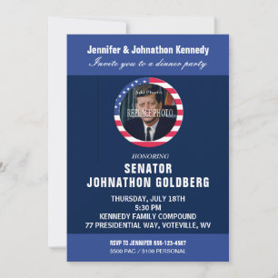 Convite para Jantas Políticas Elegantes