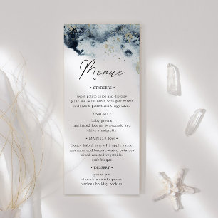 Convite para Janto Casamento de Ondas de Aquarela