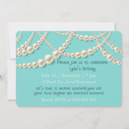 Convite para Janto de Aniversário do Elegant Pearl