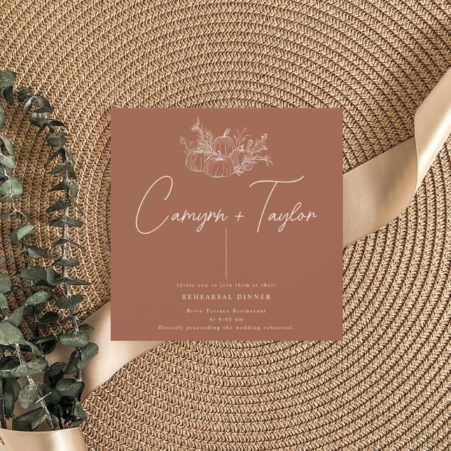 Convite para Janto de Casamento de Abóbora (Criador carregado)