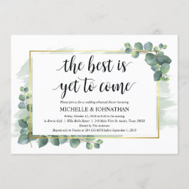 Convite para Janto de Casamento Eucalyptus