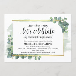 Convite para Janto de Casamento Eucalyptus