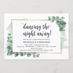 Convite para Janto de Casamento Eucalyptus