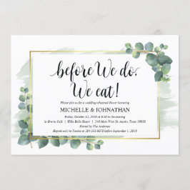Convite para Janto de Casamento Eucalyptus